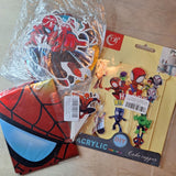 Spider Man Birthday Party Bundle Kit Cup Cake Topper Balloon Streamers Spidey