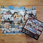 Ceaco Paragon Puzzle Cork Thick Silouhette Skating Winter Shapes Whistle Toe 1991