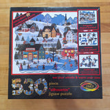 Ceaco Paragon Puzzle Cork Thick Silouhette Skating Winter Shapes Whistle Toe 1991