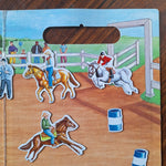 Create a Scene Magnetic Horse Show Travel Play Jumping Racing Show Barrel Ribbon