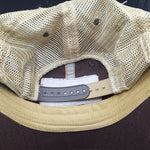 Zephyr Lake Leelanau Michigan Hat Brown Tan Paddles Vented Snap Adjustable