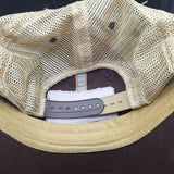 Zephyr Lake Leelanau Michigan Hat Brown Tan Paddles Vented Snap Adjustable