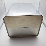 Lincoln Beauty Ware Chrome Canister Flour USA Deco Retro MCM 1950s Metal Tin Lid