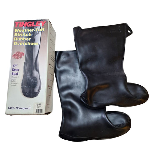 Tingley 1500 Black 17 Inch Knee Boot Overshoes Waterproof Adult SM 6.5 to 8