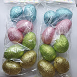 Glitter Fillable Easter Eggs Hunt Spring Bright Sparkly Shiny New Pink Gold 32