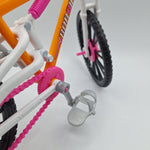 Barbie Mountain Bike Orange Pink Outdoors Helmet Sunglasses Pedals Riding