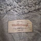 Weatherproof Vintage Pullover Sherpa Fluffy Warm Womens Large Gray Pockets