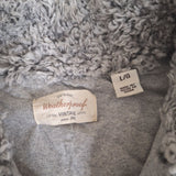 Weatherproof Vintage Pullover Sherpa Fluffy Warm Womens Large Gray Pockets