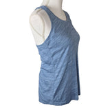 Tek Gear Drytek Racerback Tank Top Womens XL Heathered Blue Fitness Exercise Run