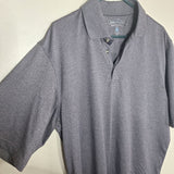 Pebble Beach Collared Shirt Performace Mens Medium Golf Gray Summer Short Sleeve