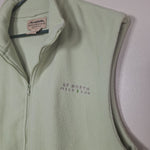 Fleece Vest Upper Peninsula Michigan Northern Mint Green Full Zip Womens Large