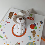 My First Memories Baby Journal Book Plush Bear Keepsake Newborn Toddler 3 Years