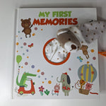 My First Memories Baby Journal Book Plush Bear Keepsake Newborn Toddler 3 Years