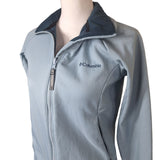 Columbia Interchange Jacket Womens Small Blue Pockets Full Zip Fleece Lined