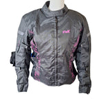 HWK Air Vent Motorsports Jacket Women Large Padded Removable Lining Cycle Bike