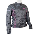 HWK Air Vent Motorsports Jacket Women Large Padded Removable Lining Cycle Bike