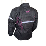 HWK Air Vent Motorsports Jacket Women Large Padded Removable Lining Cycle Bike