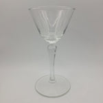 Libbey Cocktail Glass Set 2 Ounces Geometric Lonh Stem Clear Pair