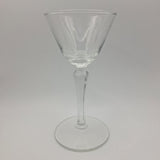 Libbey Cocktail Glass Set 2 Ounces Geometric Lonh Stem Clear Pair