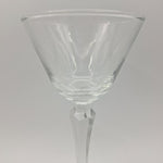 Libbey Cocktail Glass Set 2 Ounces Geometric Lonh Stem Clear Pair