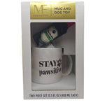 Stay Pawsitive Coffee Mug Dog Toy Gift Set Box Pet Tea Simple Thoughtful Present