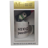 Stay Pawsitive Coffee Mug Dog Toy Gift Set Box Pet Tea Simple Thoughtful Present