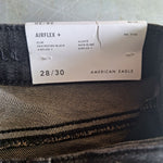 American Eagle Outfitters Airflex Plus Black Jeans 28 x 30 Men Boy Slim Destroy