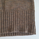 Berretti Sweater Cowl Neck Brown Sleeveless Made in Italy Y2k Warm