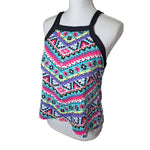 Swimsuit Top Tankini Criss Cross Adjustable Strap Bright Colors Womens 1X Summer