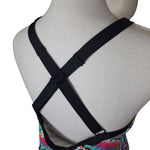 Swimsuit Top Tankini Criss Cross Adjustable Strap Bright Colors Womens 1X Summer