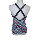 Swimsuit Top Tankini Criss Cross Adjustable Strap Bright Colors Womens 1X Summer