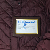 Liz Claiborne Winter Jacket Coat Zip Puffer Bergundy Maroon No Hood Womens XL