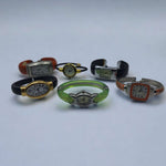 Lot 6 Watches Quartz Cuff Narmi Avon Da Vanci Orange Green Black Chip