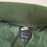 Nike Green Puffer Jacket Snap Warm Womens Large Winter Fall