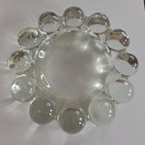 Vintage Anchor Hocking Boopie Bubble Clear Glass Ashtray 5 Inch Trinket Dish Thick