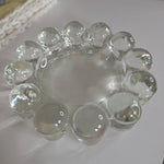 Vintage Anchor Hocking Boopie Bubble Clear Glass Ashtray 5 Inch Trinket Dish Thick