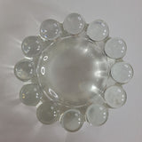 Vintage Anchor Hocking Boopie Bubble Clear Glass Ashtray 5 Inch Trinket Dish Thick