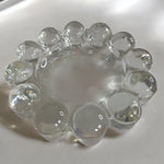 Vintage Anchor Hocking Boopie Bubble Clear Glass Ashtray 5 Inch Trinket Dish Thick