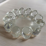 Vintage Anchor Hocking Boopie Bubble Clear Glass Ashtray 5 Inch Trinket Dish Thick