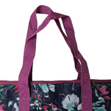 Folding Bag Tote Zipper Pouch Lightweight Beach Blue Purple