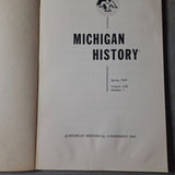 Michigan History Spring 1969 Book Historical Commission Department of State Pink