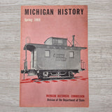 Michigan History Spring 1969 Book Historical Commission Department of State Pink