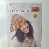 Easy Accessories Crochet Pattern Book Fun Fur Hat Scarf Bag Purse Vintage Steps