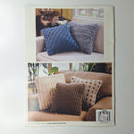 Leisure Arts Decorator Pillows Crochet Booklet Anne Halliday Diamond Herringbone