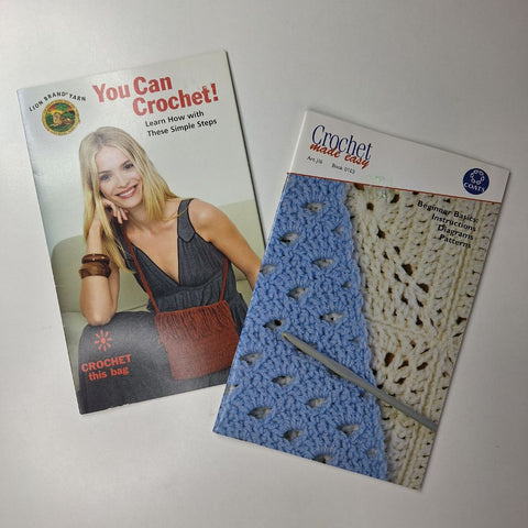 You can Crochet Made Easy Simple Steps Booklets Learning Beginner Basics Pattern