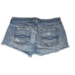 Abercrombie and Fitch Denim Shorts Womens 4R Mini Distressed Rough Hem Blue Jean