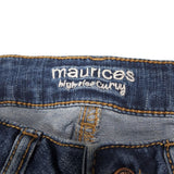 Maurices High Rise Curvy Blue Jeans Denim Pants Womens 2 Short Petite