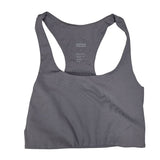 Girlfriend Collection Sports Bra Green Gray Black Womens Small Racerback