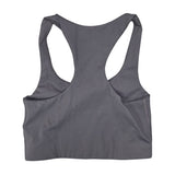 Girlfriend Collection Sports Bra Green Gray Black Womens Small Racerback