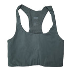 Girlfriend Collection Sports Bra Green Gray Black Womens Small Racerback